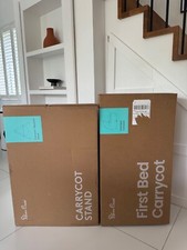 Silver Cross reef sleep safe first bed carrycot stone, the stand Not included