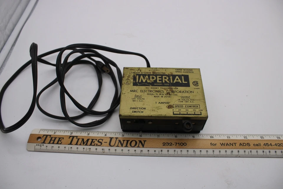 Imperial Model 1200 HO Transformer MRC Electronics Corporation Untested R1D4 - Image 2 of 4