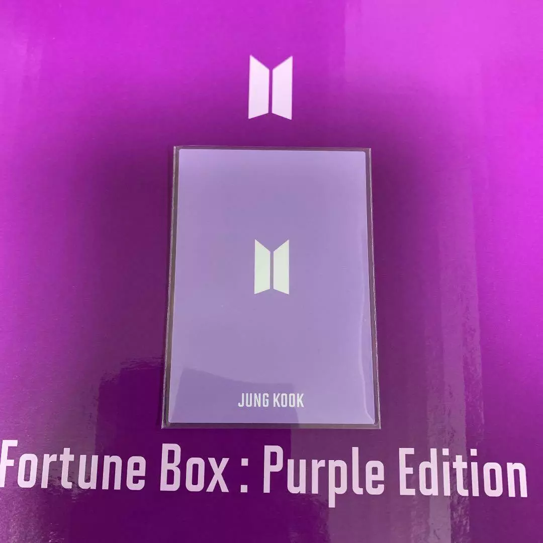 BTS JUNGKOOK Fortune Box: T ver. Purple Edition Official photo card Photocard PC