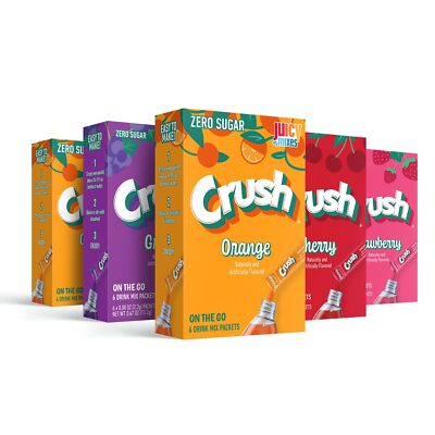 6 Count Sugar Free Flavored Drink Concentrate Sugar 10 Calories Hydration Mix