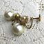 thumbnail 10  - Vintage Pearl Drop Earrings 30s 40s Deco Glass Hollywood War Bride White Wedding