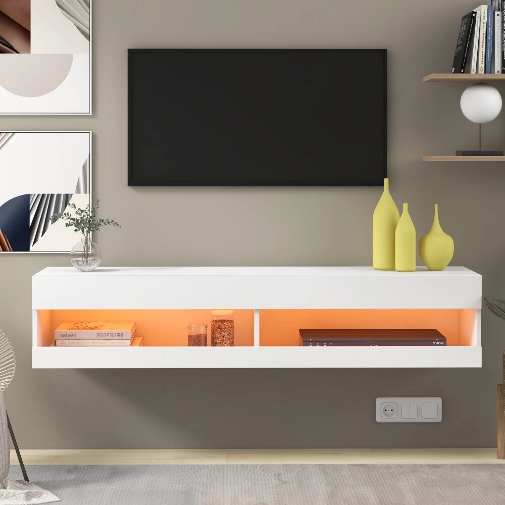 Slimline wall mounted tv clearance unit