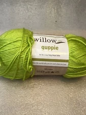 Willow Yarns ~ GUPPIE ~ 100% Dralon 3.5oz / 100g / 284yd / 260m Kelp Green