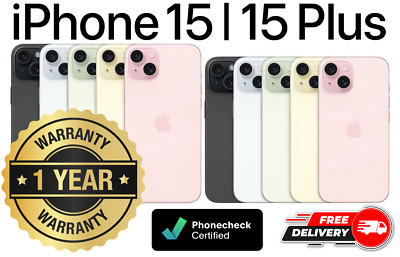 Apple iPhone 15 | 15 Plus - 128GB 256GB 512GB - Unlocked AT&T T