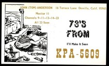 QSL QSO Radio Card 