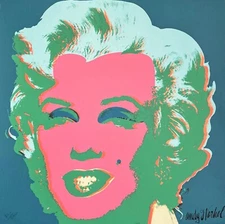 ANDY WARHOL Pop Art Poster or Rolled Canvas Print "Marilyn" Marilyn Monroe #juf