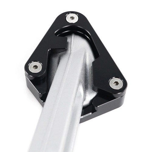Ampliador de soporte lateral para motocicleta apto para Triumph Tiger 900 GT Pro 2020-2025 negro - Imagen 18 de 21