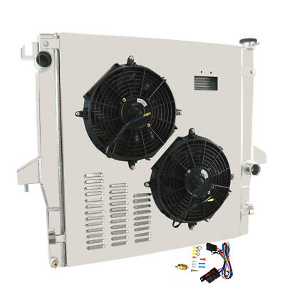 2 Row Radiator+Shroud Fan Fit 2003-2009 Dodge Ram 2500 3500 Chassis 5.9/6.7L L6