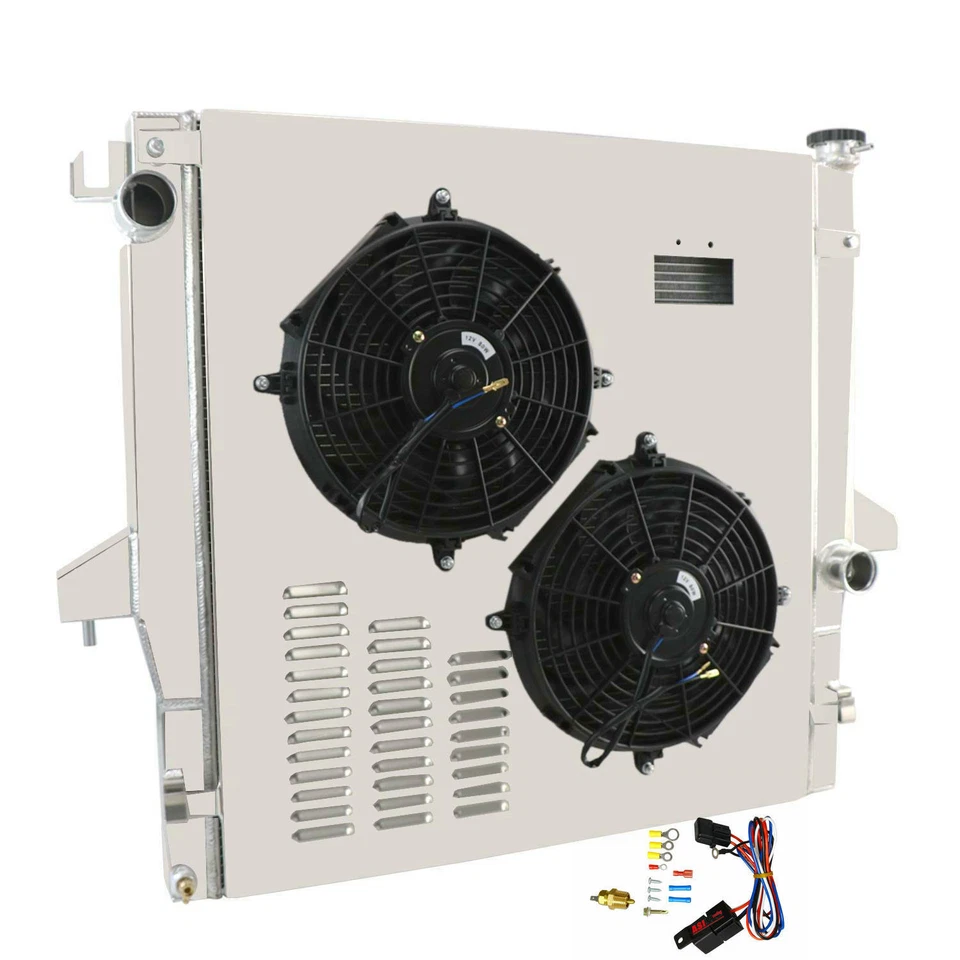 For 2003-2009 Dodge Ram 2500 Ram 3500 5.9L&6.7L Cummins 3Row Radiator Shroud fan Foto 4 de 4