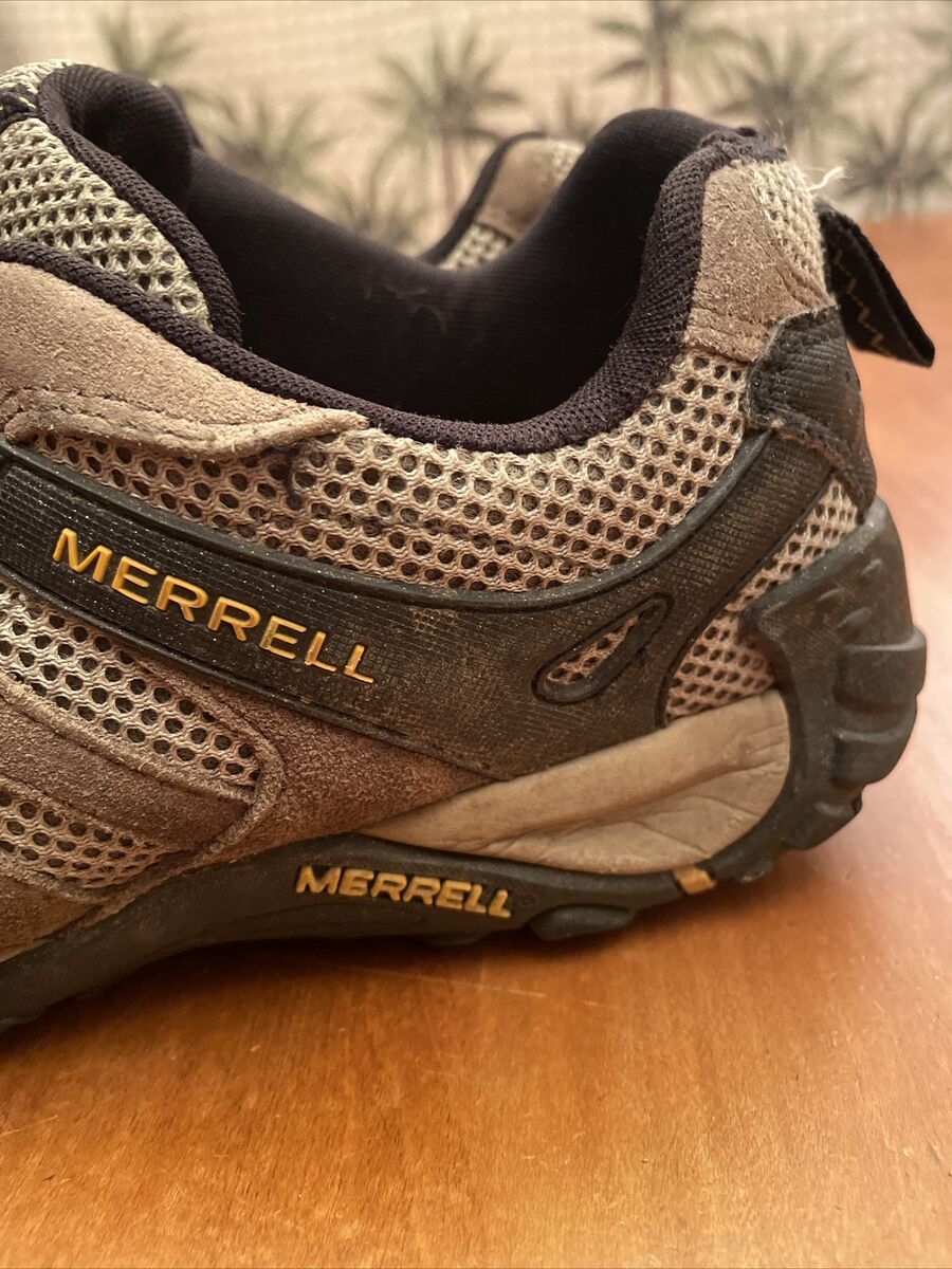 MERRELL Bungee Boulder/Old Gold Leather Trail Hiking Shoes MERRELL Bungee Boulder/Old Gold Leather Trail Hiking Shoes