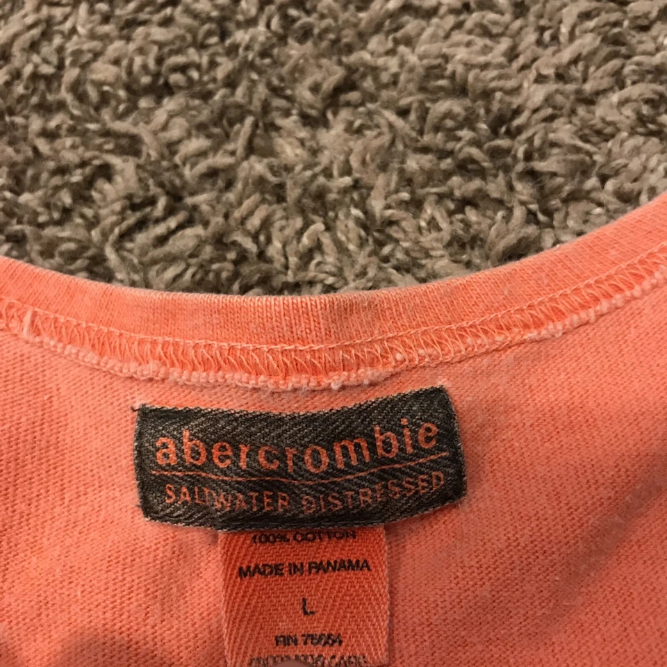 Camiseta sin mangas vintage de Abercrombie & Fitch cuello redondo tejido suave para hombre L A31 Foto 3 de 4