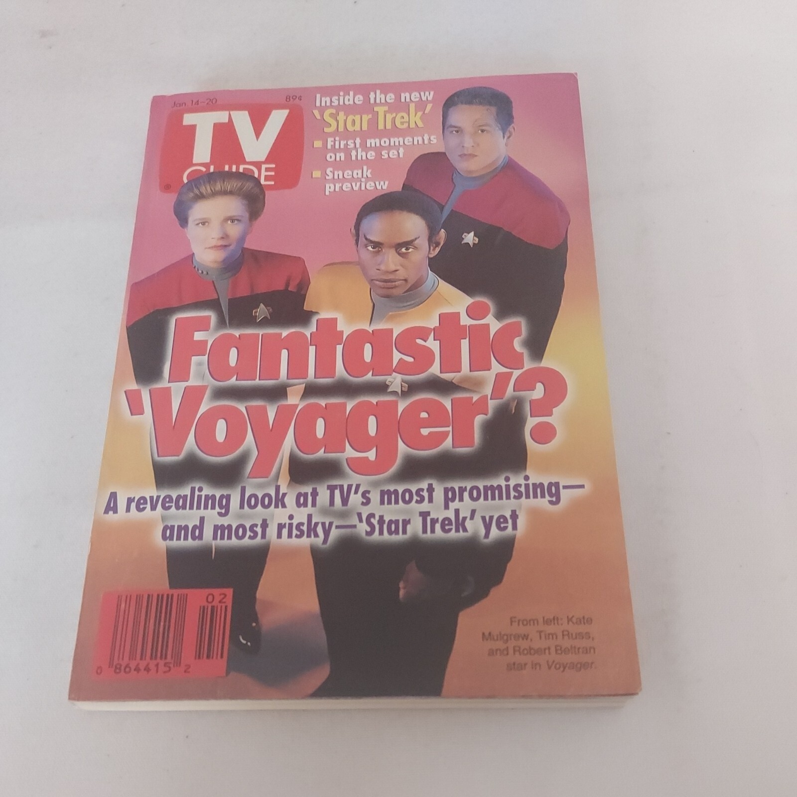 1995 January 14, TV Guide, Inside The New Star Trek, Fantastic Voyager ...
