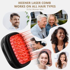Pettine crescita capelli laser cura cuoio capelluto massaggiatore pettine luce rossa perdita capelli FD A CLEARED