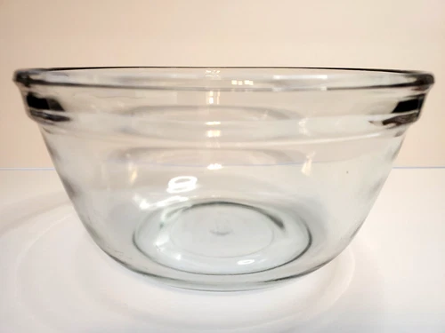 Anchor Hocking Clear Glass Mixing Bowl 2.5 Quart 8.5" Diameter