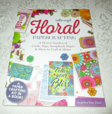 hello angel Floral Papercrafting Cards, Tags, Scrapbook Paper Brand New 
