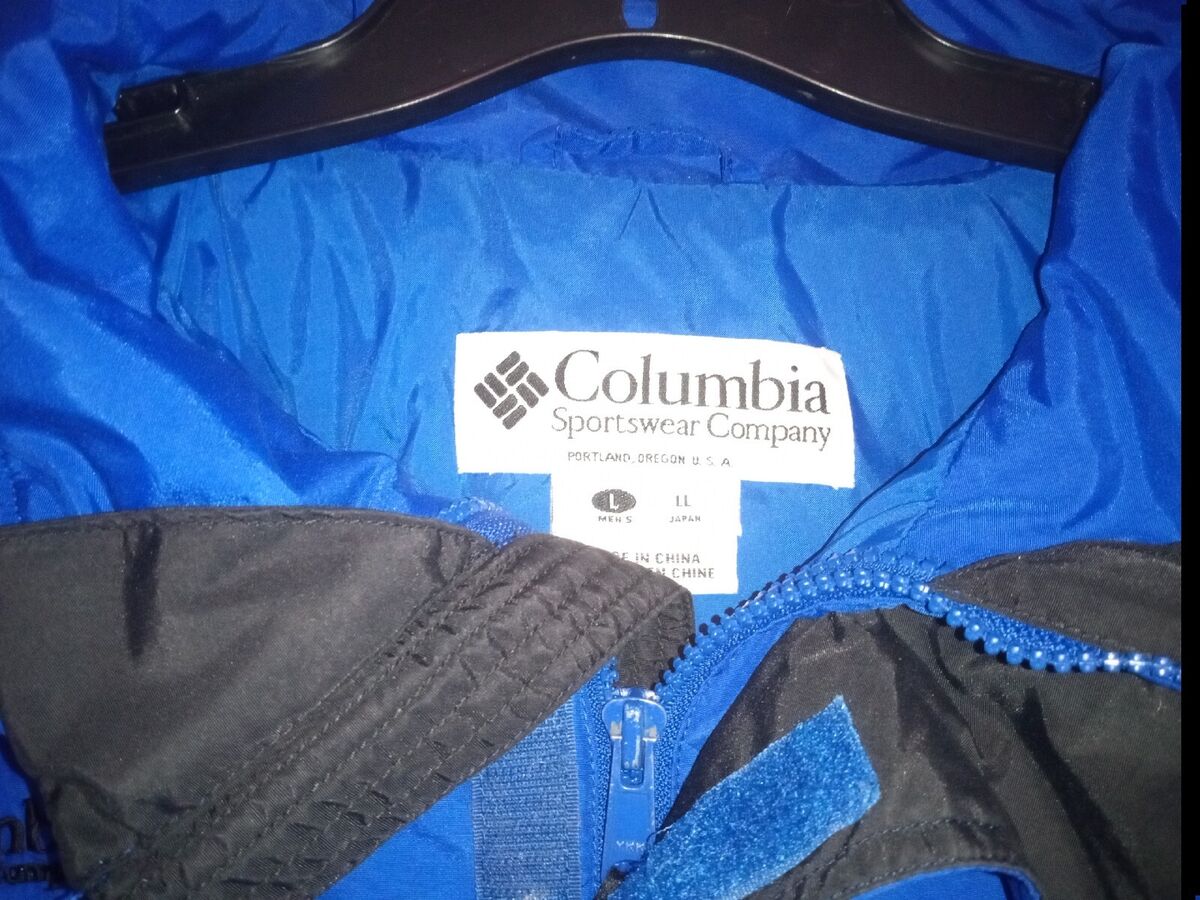 Columbia Sportswear Company Portland Oregon Blue Large Mens Columbia Sportswear Company Portland Oregon Blue Large Mens