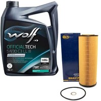 MotoröL Set 5W30 5 Liter + ÖLfilter SH 421 P FüR VW Passat Variant 2.5 TDI 3B3
