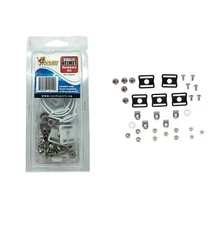 Nash Goalie Hockey Helmet Hardware Repair Kit | Screws Buckles Black White