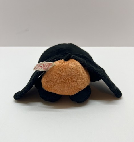 Ty Beanie Babies Sanrio Hello Kitty RARE Bat Halloween Bow Black Orange Plush - Picture 5 of 8
