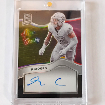 Panini 2024 Spectra Football Colorgraphs Prizm Maxx Crosby Auto 15/49 #CG-MCY