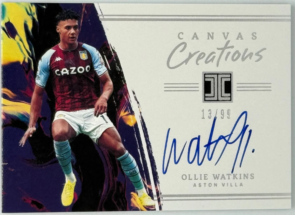 その他 Moussa Diaby & Ollie Watkins auto 06/10 Soccer Aston Villa Autographed Sports Trading Cards & Accessories