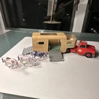 Vtg Matchbox Lesney King Size No. K-18 Dodge Tractor w/Articulated Horse Van