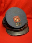 Rare Civil War Union Army Forage Cap (Kepi)  Hat of the 20th Regiment, Company G