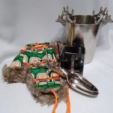 Jagermeister Metal Shot Glass, Hat, Ice Scoop, Bucket w/ Deer Stag Buck Elk Head
