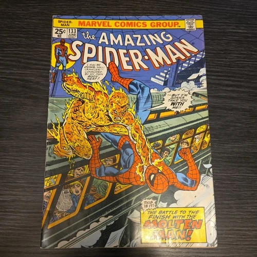 The Amazing Spider-Man #133 Molten Man Marvel Comics June 1974 (96)