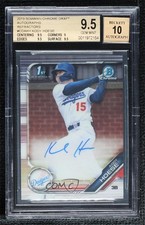 2019 Bowman Draft Chrome Pick Refractor Kody Hoese BGS 9.5 GEM MINT Auto 5b9