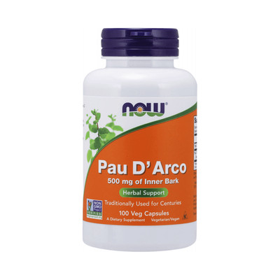 Now Foods Pau D'arco 500mg (100 Caps) Unflavored