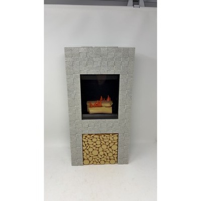 American Girl Corinne Fireplace Vanity/TV Combo 2-Sided Lights & Sounds Ski Snow