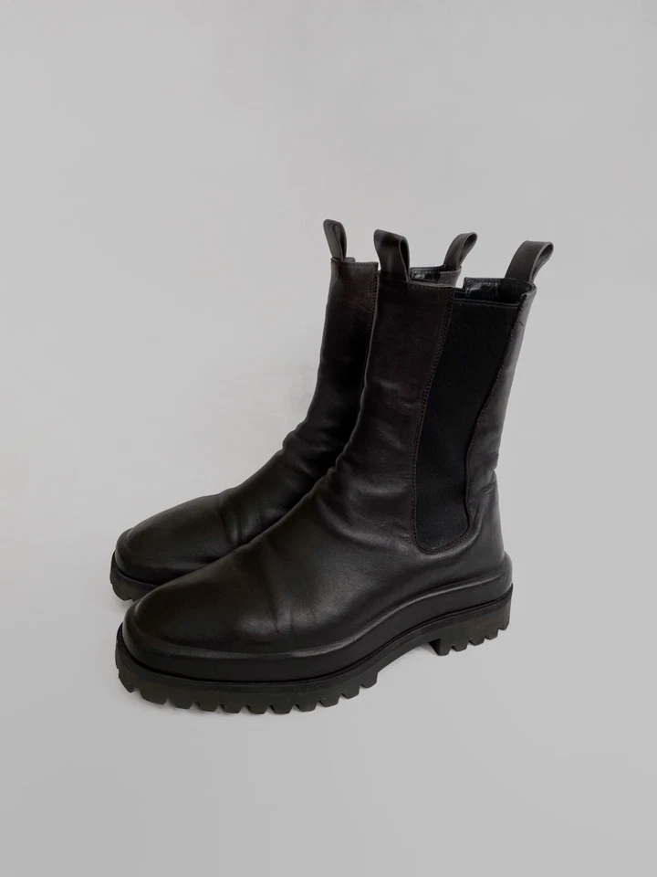 Botas femininas officine creative st.Morith couro marrom tamanho 39 (25 cm) - Imagem 3 de 4