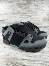 UNWORN Men's DVS Celsius Black/Gray/Turquoise SAMPLE Skate Shoes Sz 9