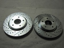 11.65" Front Drilled Slotted Brake Rotors for 2014-2017 Nissan Rogue Sport Leaf