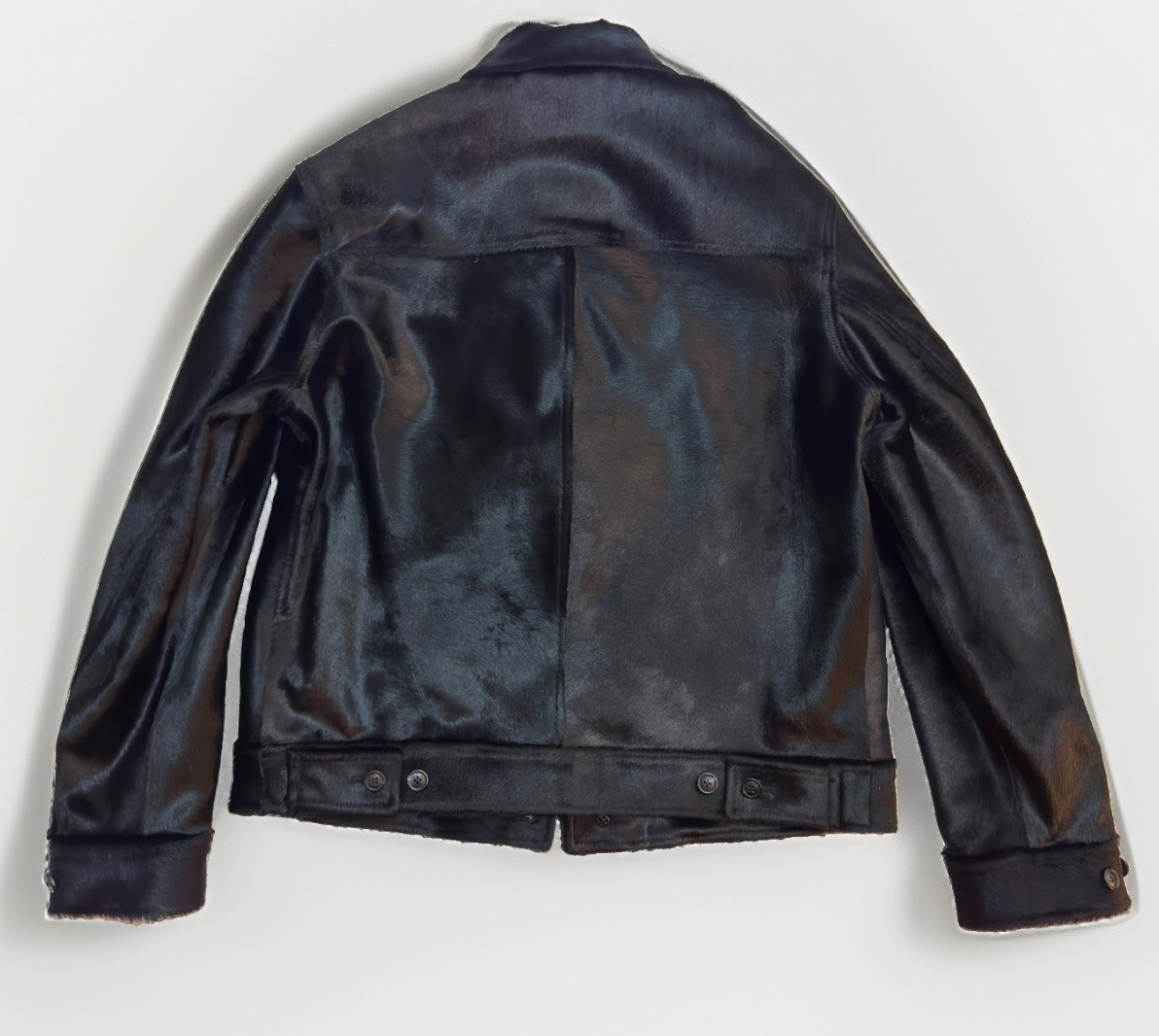 Todd Snyder Men's Italian Calf Hair Jacket in Black NWT MSRP $2995 - Sz Small - second product detail image