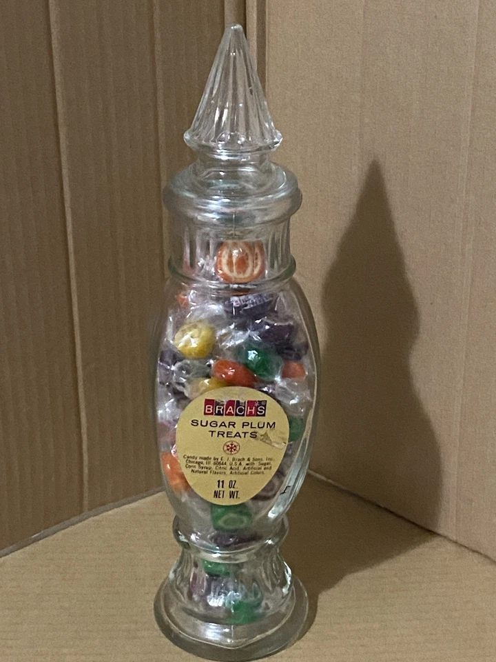 LOTE De Colección Brach’s Candy 3 Tarros Todo Relleno Surtido Azúcar Ciruela Golosinas Borgoña Foto 2 de 4