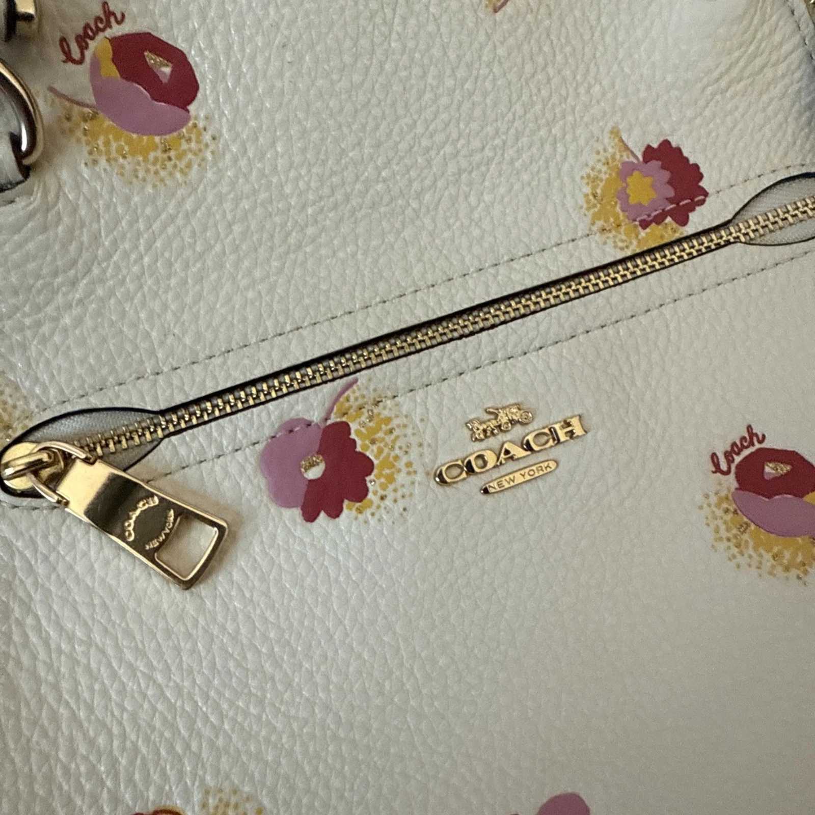 Borsa Coach Prairie originale con stampa floreale pop C5838