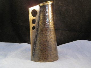 MODERNIST VINTAGE ISRAEL HAND MADE BRONZE JUG VASE PAL BELL MAURICE ASCALON ?