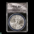 2014 American Silver Eagle ANACS MS70 A First Strike Coin