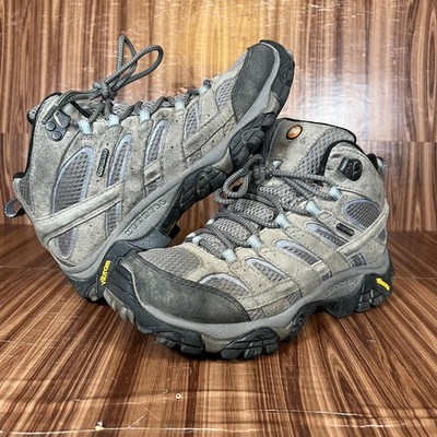Merrell Moab 2 Mid Waterproof Hiking Shoes Womens Size 8.5 Vibram J06054 Boots