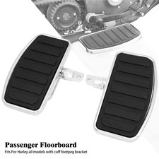 Chrome Adjustable Passenger Floorboard Foot Pegs For Harley Touring Dyna Softail