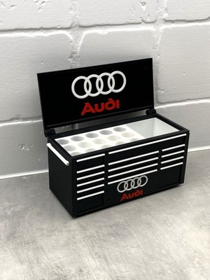 Mini Tool Box Pen Holder Organizer   Audi Inspired Garage Desk Decor Car Lovers