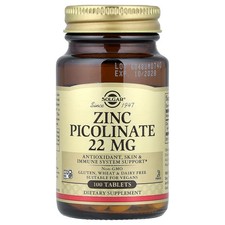 Zinc Picolinate, 22 mg, 100 Tablets