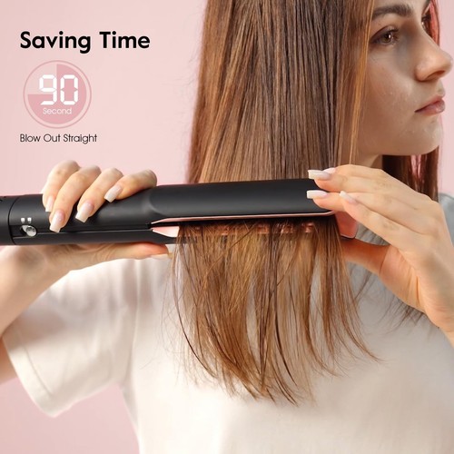 Hair Straightener - 2 in 1 Wet to Dry Hair Dryer and Straightener with High-S... - Picture 4 of 7