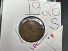 1926 S Lincoln Wheat Cent Penny VG Details Circulated SKU#A