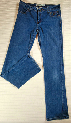Harley-Davidson Women's Tall 8 Genuine Motor Clothes  Straight Blue Denim Jeans