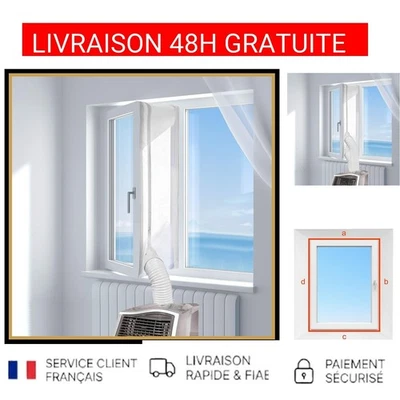 HOOMEE Joint Calfeutrage Fenêtre 500CM Climatiseur Mobile Sèche-linge Universel - Photo 1/4