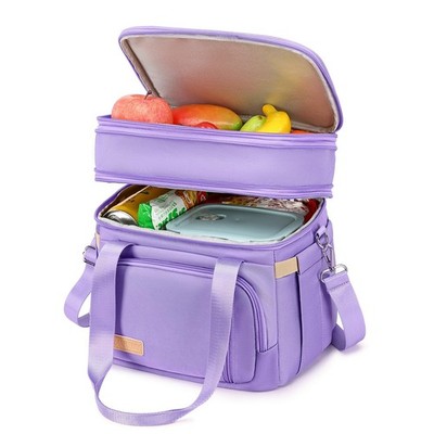 Genteen Kids Lunch Box bag for Girls Insulated with Bottle Holder Small Cooler