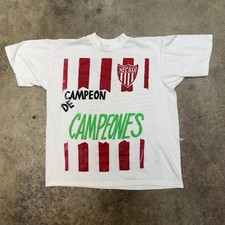 Camisa Vintage Club Necaxa Campeones Talla Grande Años 90 Liga Mexicana de Fútbol Fútbol Fútbol